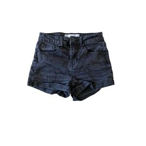RSQ Jeans - Sunset High Rise Denim Shorts (00) - Black Wash